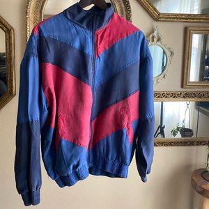 Vintage Oleg Cassini silk windbreaker